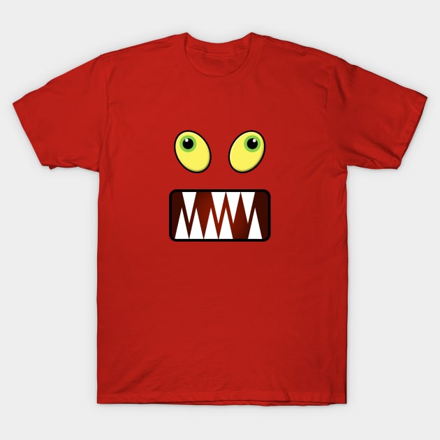 Funny monster face T-Shirt by Gaspar Avila